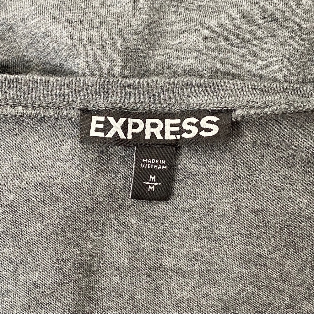Express Ruched Grey Dress - Picture 5 of 5